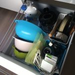 キッチン作業台下の断捨離。子どもの思わぬトラブルも掃除や整理整頓のチャンスに!